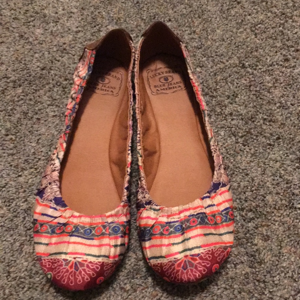 Lucky Brand Tapestry Flats- Size 9